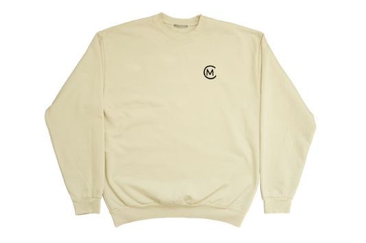CM WHITE CREWNECK SWEATSHIRT